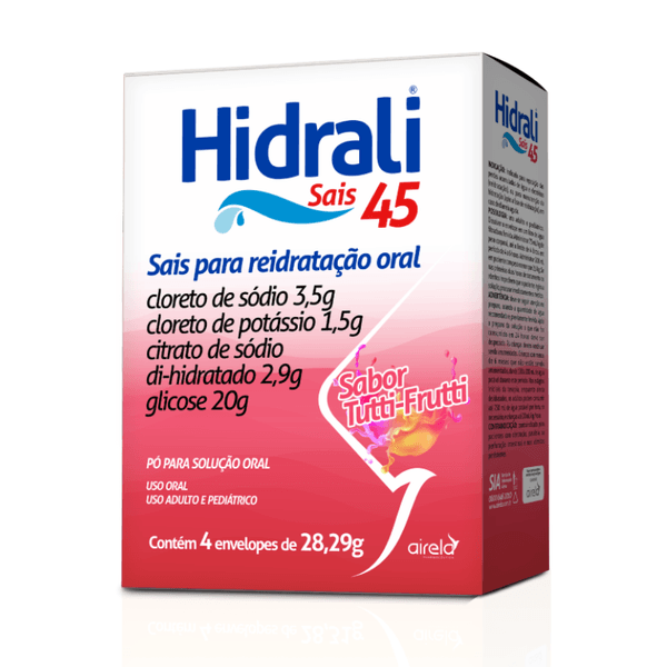 Hidrali Sais 45 Tuti Frutti Com 4 Envelopes de 28.97g